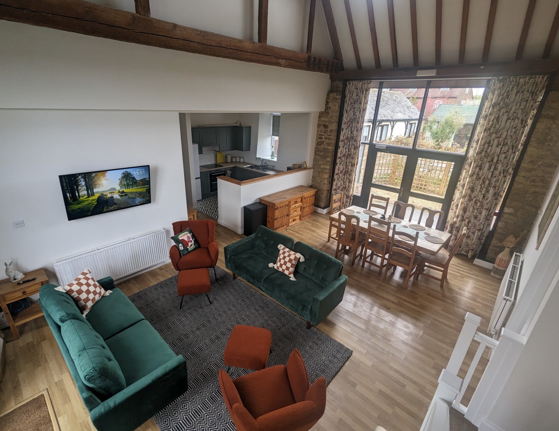 Kingfisher Barn - Kestrel lodge living space