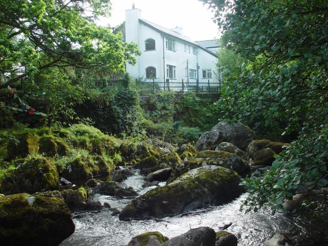 Rear of Glan Dwr Mountain Lodge