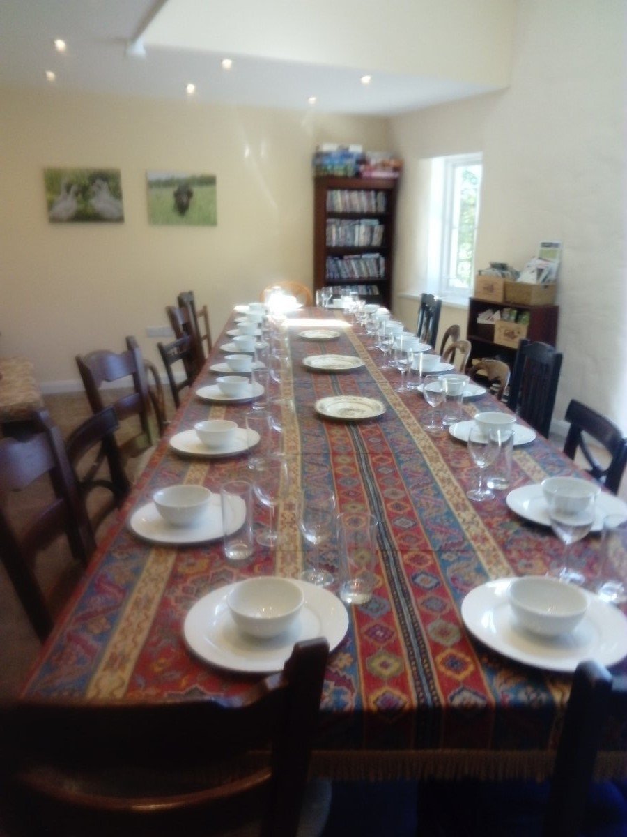 Table for 20 in Middle Cottage