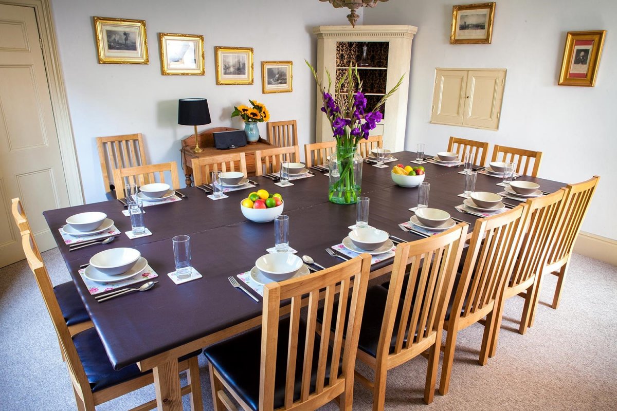 Dining room at Houghton Farmhouse